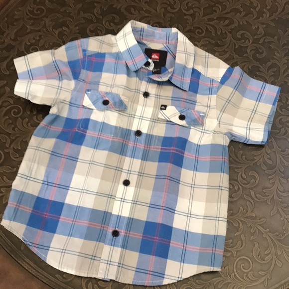 Quicksilver Button Down Shirt Size 5 - Picture 3 of 4